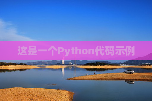 这是一个Python代码示例